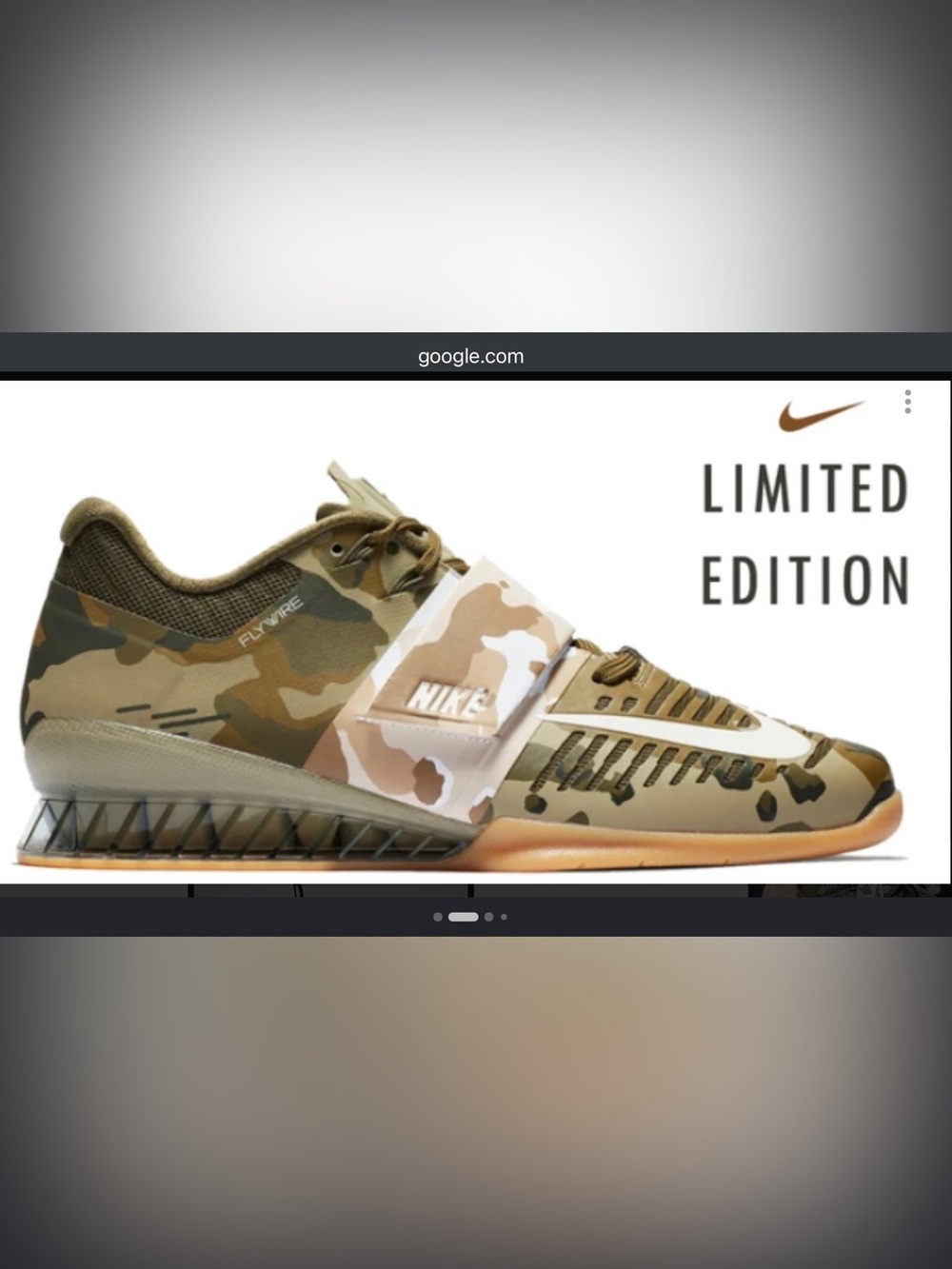 Nike Romaleous 3 Limited Edition Camo Weighlifting Shoe. Size 10.